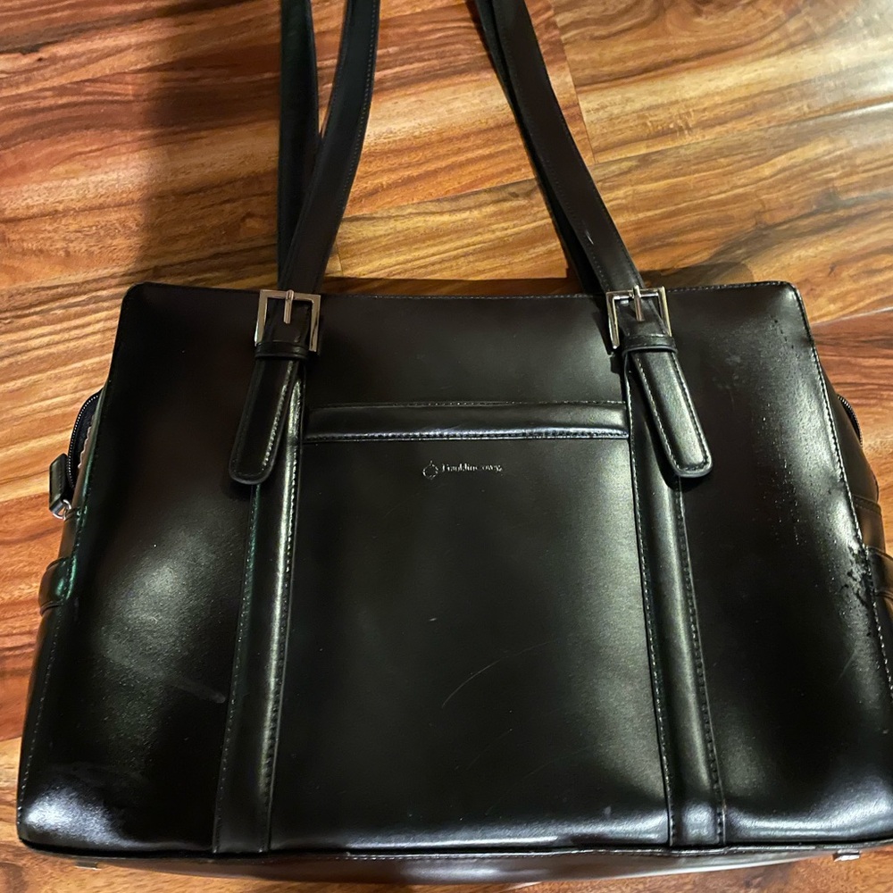 Franklin Covey Leather computer briefcase or bag. Brand new never used